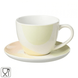 J-Line mug with saucer porcelain 200 ml