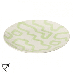 J-Line dinner plate porcelain green 27.5 cm