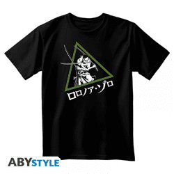 ONE PIECE - Unisex blackTshirt - Roronoa Zoro - Medium