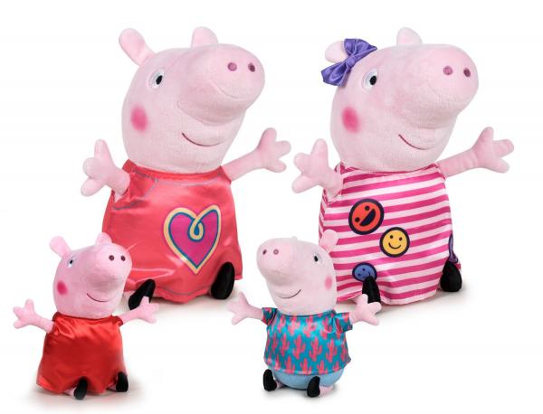Peppa Pig - Pl&uuml;schfiguren 4-fach sortiert, 38cm