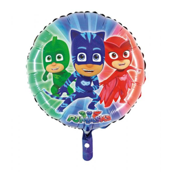PJ Masks - Foil balloon - Round - 44 cm