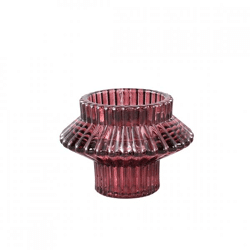 PTMD Kerzenleuchter Milandi duo rosa 6 cm