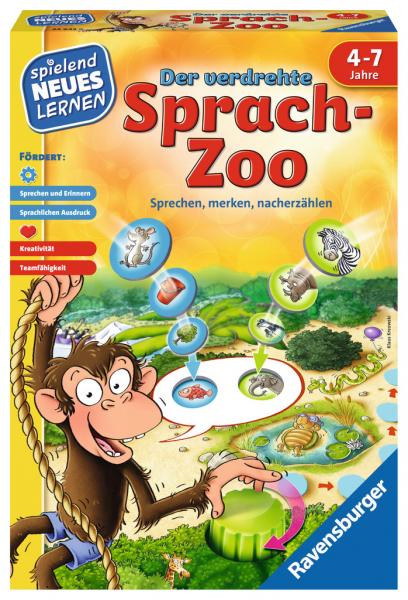 Ravensburger 24945 - The twisted language zoo educational game