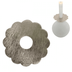 Stjernsund Kerzenring Loua Blume Silber 9,3 cm