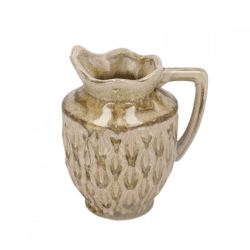 Vase Boa with handle brown 21 cm