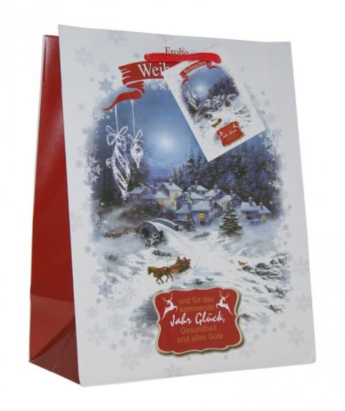 Weihnachtsgeschenkt&uuml;ten Kinder im Schnee - Medium - 5 Motive