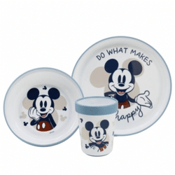 Disney Mickey Mouse - 3-piece non-slip tableware set for children