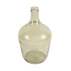 Bottle recycled glass beige 30 cm