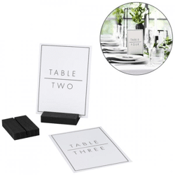 Ginger Ray table number decoration Wedding black/white 12 pieces