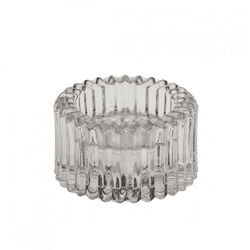 Housevitamin candle holder duo Ribb smoked glass gray 8 cm