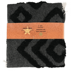 Mycha Ibiza plaid 4 recycled cotton black 130 x 170 cm VE20