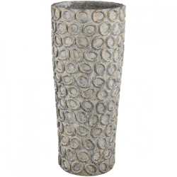 PTMD cement pot with circles Ginte XL 70 cm
