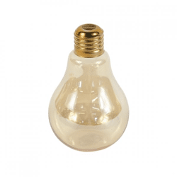 Vase Light bulb amber 12 cm