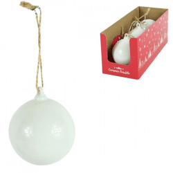 Wilko Christmas ball white 6 cm