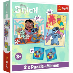 Lilo & Stitch - 2 in 1 Puzzles + Memo