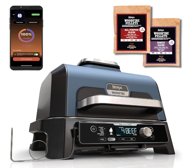 NINJA Woodfire Pro Connect XL Outdoor Grill OG901EU – Neu