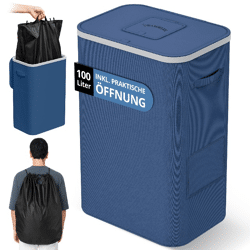 Pfandflaschen Sammelbehälter 100L mit 2 Innenbeuteln (Rucksackfunktion) – 600 Stück – Lager DE