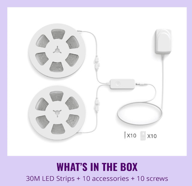 PHILIPS WiZ RGB LED Strip 30m Type-C – Neu