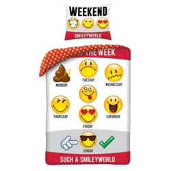 Smiley - Bed linen 140 cm x 200 cm / 70 cm x 90 cm