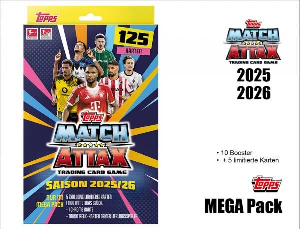 Topps Match Attax Bundesliga 2025/2026 &ndash; MEGA PACK