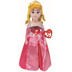 Ty 02411 - Disney Dornröschen - Prinzessin Aurora Plüschfigur mit Sound - 40 cm