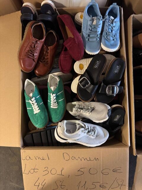11,50 € Camel Active Damen Schuhe Mix Kategorie A Größe 37 Echtleder neue Samples Lot 301 mit 44 Paar auf Lager in Deutschland