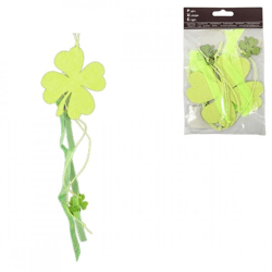 Pendant clover four green 40 cm