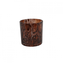 Countryfield Tea Light Holder Kian M brown 10 cm