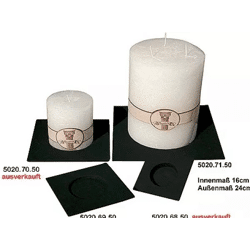 Kerzenhalter Eisenleuchte 16 x 16 cm schwarz Metall Ostern Frühling