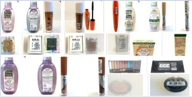 LOREAL, Maybelline, Manhattan, Max Factor,  Rimmel, Garnier, MISS SPORTY, FRUSTIS, BOURJOIS