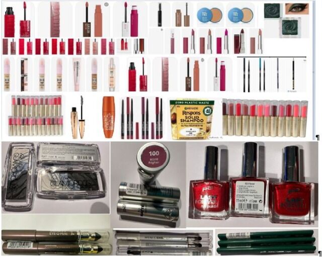 LOREAL, Maybelline, Manhattan, Max Factor,  Rimmel, Garnier, MISS SPORTY, FRUSTIS, BOURJOIS, P2  