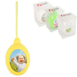 Pendant Easter egg photo frame 5,3 cm 4 assorted