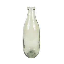 Vase Greensboro recycled glass beige 40 cm