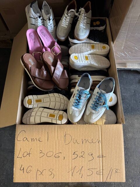 11,50€ Camel Active Damen Mix Schuhe, Lot 306 mit 46 Stk, Kategorie A, neue Ledermodelle Größe 37, Lagerware aus Deutschland