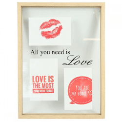 Photo frame floating natural 10 x 15 cm