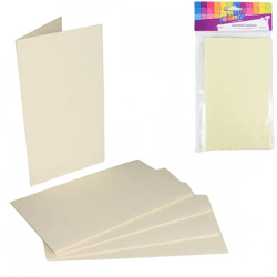 Menu cards ivory 17 cm 5 pieces