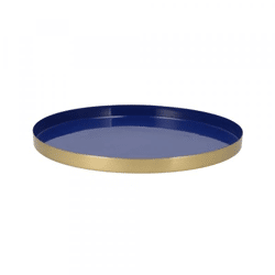 Tray Marrakech blue/gold 33 cm