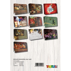 Christmas gift bags - Large landscape - 10 pieces - 10 designs