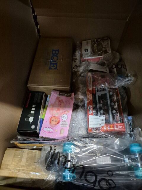 350 € Mix Paletten Los Nr. 38, Haushaltswaren, Technik, Kinderartikel und Möbel, 60–70 Stück, Kategorie A/B/C, weltweiter Versand, Lagerware