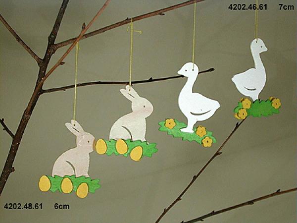 Osterhänger Gans Dekoration aus Holz