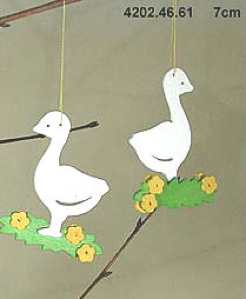 Osterhänger Gans Dekoration aus Holz