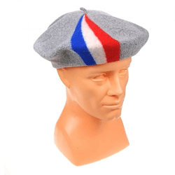 Rugby Wolle World Cup 2023 Rugby Baskenmütze grau 2 Schattierungen