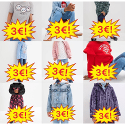 3,00 € Kinderkleidung Mix Kategorie A, neue Markenware, Größen von Babys bis Teenager, Barcode-Verpackung, Lagerware, Versand weltweit