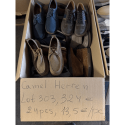 324,24 € Camel Active Herren Mix Schuhe, 24 Stk., neue Samples, Kategorie A, Größen 41–42, Echtleder, aktuelle Modelle, Lagerware Deutschlan