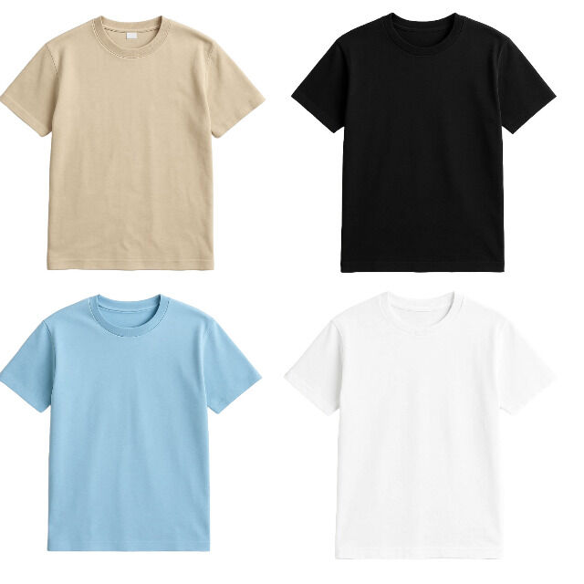 Herren Basic T-Shirt Premium Arbeits 100% Baumwolle Kurzarm Rundhals Freizeit