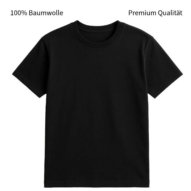 Herren Basic T-Shirt Premium Arbeits 100% Baumwolle Kurzarm Rundhals Freizeit
