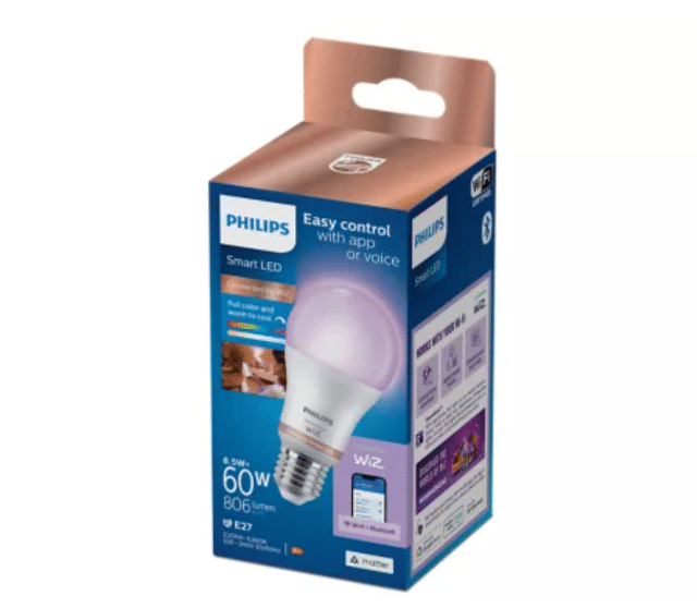 Philips Hue White & Color A60 E27 LED Lampe 60W – Neu