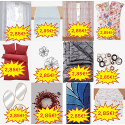 2,85 € Haushaltswaren Stock Kategorie A mit Bettwäsche Handtüchern Badematten Lampen Taschen ab 100 Stück sofort lieferbar