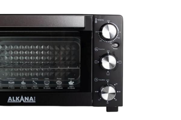 ALKANA Mini-Backofen 45L &ndash; 1700W, Umluft & Grillfunktion, ideal f&uuml;r Pizza & Aufl&auml;ufe