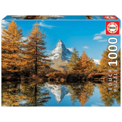 Educa Puzzle 9217973 - Matterhorn Mountain in Autumn - 1000 Teile Puzzle